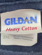 GILDAN T SHIRT GRAPHIC ATHLETIC BLU NAVY UOMO PRE OWNED 2XL