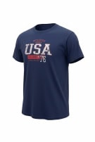 GILDAN GRAPHIC TEE COLLEGIATE NAVY MENS PRE OWNED XL