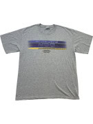 GILDAN T SHIRT GRAFICA RACING GRIGIA UNISEX PRE OWNED L