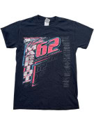 GILDAN GRAPHIC TEE RACING BLACK MEN PRE OWNED S