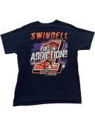 GILDAN GRAPHIC TEE RACING BLACK UNISEX PRE OWNED L