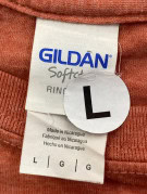 GILDAN T SHIRT GRAFICA RACING TERRACOTTA UOMO PRE OWNED L