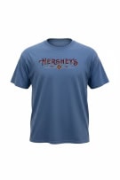 GILDAN HERSHEY\'S T-Shirt Y2K con logo ricamato blu unisex XL