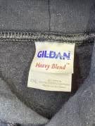 GILDAN FELPA CON CAPPUCCIO RACING NERO UOMO PRE OWNED 2XL