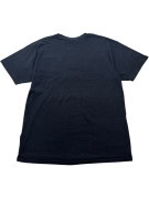 GILDAN T SHIRT GRAFICA COLLEGIATE NERO SBIADITO UNISEX PRE OWNED L