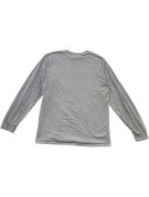 GILDAN LONG SLEEVE TEE GRAPHIC GREY MEN PRE OWNED M