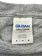 GILDAN LONG SLEEVE TEE GRAPHIC GREY MEN PRE OWNED M