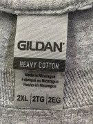 GILDAN LONGSLEEVE GRAPHIC TEE GRIGIO UOMO PRE OWNED XXL