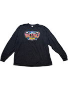 GILDAN ΜΑΚΡΥΜΑΝΙΚΟ T SHIRT RACING GRAPHIC ΜΑΥΡΟ UNISEX PRE OWNED XXL