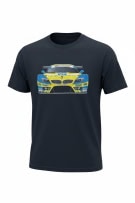 Gildan T-Shirt Big Print Navy Blue Unisex L