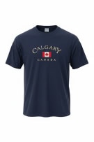 GILDAN T-SHIRT CALGARY CANADA LOGO ΜΠΛΕ UNISEX M