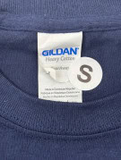 GILDAN T SHIRT GRAPHIC SPORTSWEAR NAVY UNISEX PRE OWNED S