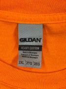 Gildan T-Shirt Print Orange Unisex 2XL