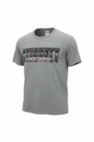 Gildan T-Shirt Racing Big Logo Grigio Unisex M