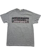 Gildan T-Shirt Racing Big Logo Grigio Unisex M