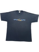 Gildan T-Shirt con logo Racing blu scuro unisex XL
