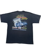 Gildan T-Shirt con logo Racing blu scuro unisex XL