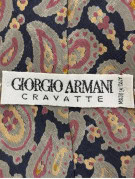 GIORGIO ARMANI ΓΡΑΒΑΤΑ CLASSIC PAISLEY NAVY ΑΝΤΡΙΚΟ PRE OWNED