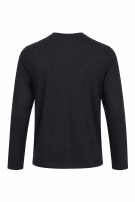 GIORGIO ARMANI ΜΠΛΟΥΖΑ ΜΑΚΡΙ ΜΑΝΙΚΙ ΜΑΥΡΟ ΑΝΤΡΙΚΟ PRE OWNED XL