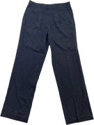 GIORGIO ARMANI TAILORED TROUSERS CLASSIC BLACK MENS PRE OWNED L