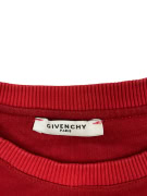 GIVENCHY Felpa girocollo colorblock con logo rosso/blu navy da uomo M