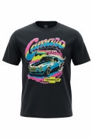 GM T SHIRT GRAPHIC RETRO ΜΑΥΡΟ UNISEX PRE OWNED S