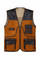 1980s GOGO WORKWEAR VEST BROWN MENS PRE OWNED L