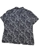 GOODFELLOW & CO CAMICIA GRAPHIC BLU NAVY BIANCO UOMO PRE OWNED L