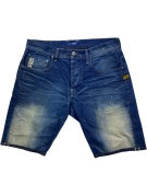 GS RAW DENIM SHORTS WASHED BLUE MEN PRE OWNED L