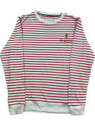 GUCCI CREWNECK SWEATSHIRT STRIPED WHITE RED MENS PRE OWNED M