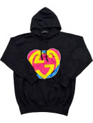 GUCCI HOODIE GRAPHIC BLACK UNISEX PRE OWNED S