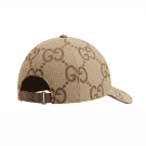 GUCCI CAPPELLINO BASEBALL MONOGRAM BROWN UNISEX PRE OWNED
