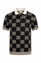 GUCCI POLO MONOGRAM NERO UOMO PRE OWNED M