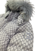 GUCCI PUFFER JACKET LOGO GRAY ΓΥΝΑΙΚΕΙΟ PRE OWNED M