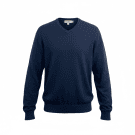 Guess Maglione Uomo in Maglia con Scollo a V Blu Scuro XL