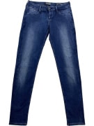 Guess Beverly Jeans Skinny Casual con Logo Blu da Donna XS