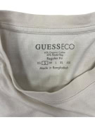 GUESS ECO T-SHIRT DA UOMO BIANCO/ECRÙ CON LOGO IN RILIEVO - S