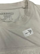 GUESS ECO T-SHIRT DA UOMO BIANCO/ECRÙ CON LOGO IN RILIEVO - S