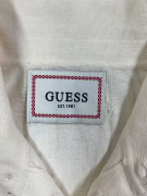 GUESS Off-White Long Sleeve Knit Polo Men’s XL