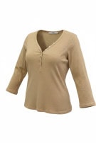 GUESS ΜΠΛΟΥΖΑ HENLEY MINIMAL ΜΠΕΖ ΓΥΝΑΙΚΕΙΟ PRE OWNED S