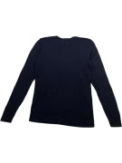 GUESS ΠΛΕΚΤΗ ΜΠΛΟΥΖΑ WAFFLE KNIT ORIGINAL DESIGN ΜΑΥΡΟ ΑΝΔΡΙΚΗ L