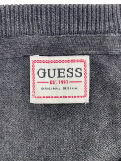 Guess Maglia casual tinta unita grigio scuro da uomo 3XL