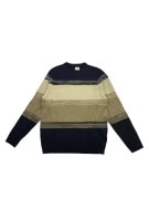 GUESS ΠΛΕΚΤΟ ΜΠΛΟΥΖΑ VINTAGE DESIGN ΡΙΓΕ ΜΠΛΕ/ΚΑΦΕ ΑΝΔΡΙΚΟ L