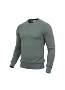 Guess Πλεκτό Πουλόβερ Casual Minimal Λογότυπο Γκρι-Μπλε Ανδρικό L