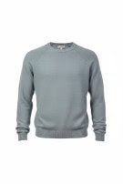 GUESS ΠΛΕΚΤΟ ΠΟΥΛΟΒΕΡ MINIMAL ΑΝΟΙΧΤΟ ΓΚΡΙ UNISEX PRE OWNED L