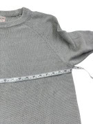 GUESS ΠΛΕΚΤΟ ΠΟΥΛΟΒΕΡ MINIMAL ΑΝΟΙΧΤΟ ΓΚΡΙ UNISEX PRE OWNED L