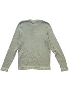 GUESS CREWNECK SWEATER MINIMAL LIGHT GREEN MENS PRE OWNED L