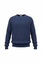 GUESS KNIT SWEATER MINIMAL NAVY MEN PRE OWNED XL