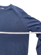 GUESS KNIT SWEATER MINIMAL NAVY MEN PRE OWNED XL