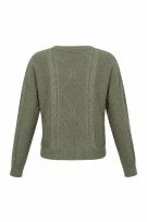 GUESS KNIT PULLOVER MINIMAL GREEN WOMEN PRE OWNED L